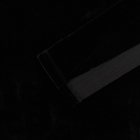 UNRAVEL PROJECT Black Velour Mock Neck Long Sleeve Top Size S $475 - Picture 2 of 3